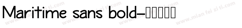 Maritime sans bold字体转换